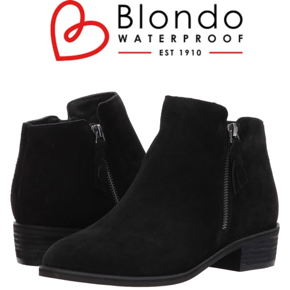 LIKE NEW!! Blondo Women's Liam Waterproof Ankle Booties Size 11M Black - Picture 1 of 11